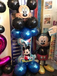 bespoke balloons for all occasions or events- mickey mouse themed balloons