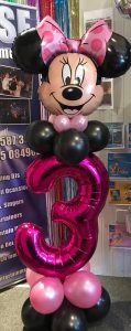 bespoke balloons for all occasions or events - minnie mouse themed balloons