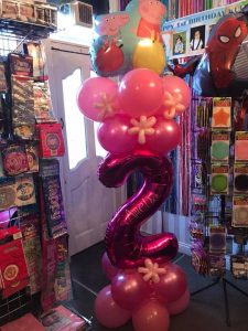 Bespoke balloons - peppa pig themed balloons